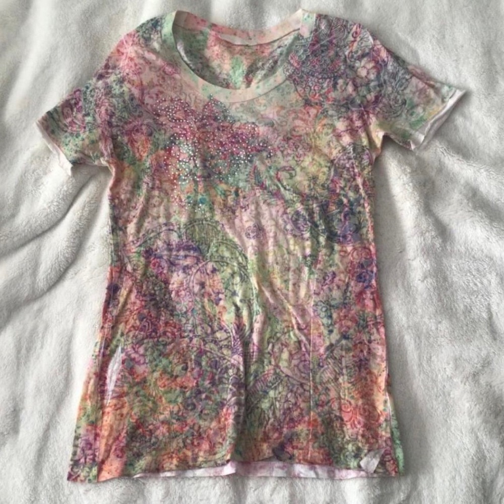 Multi Color Rhinestone Top